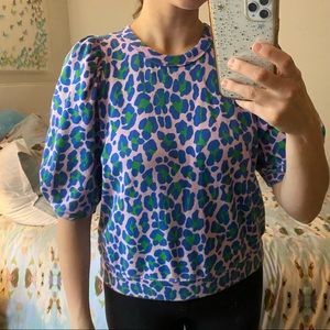 Claire V Leopard Sweatshirt